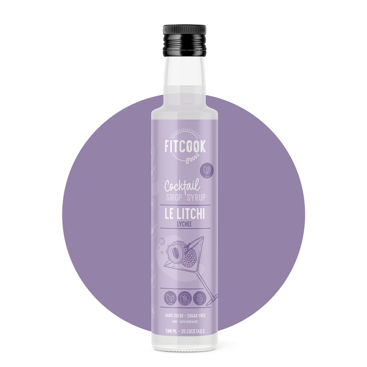 Lychee - Sugar Free Cocktail Syrup | FitCook Foodz
