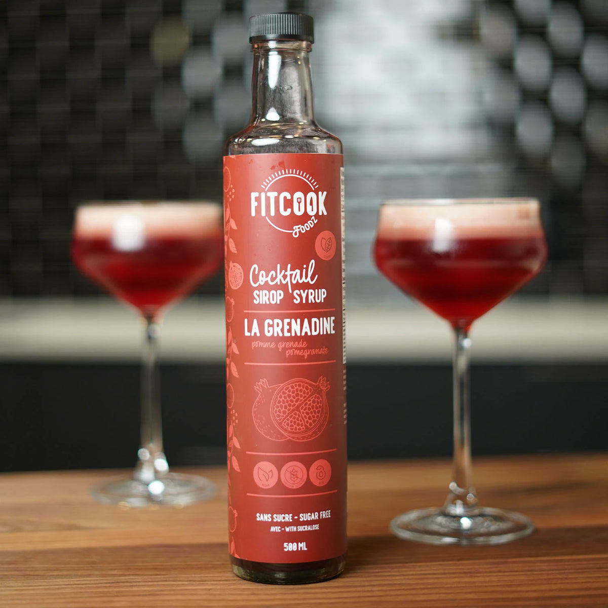 La Grenadine - Sirop  Cocktail Sans Sucre | FitCook Foodz